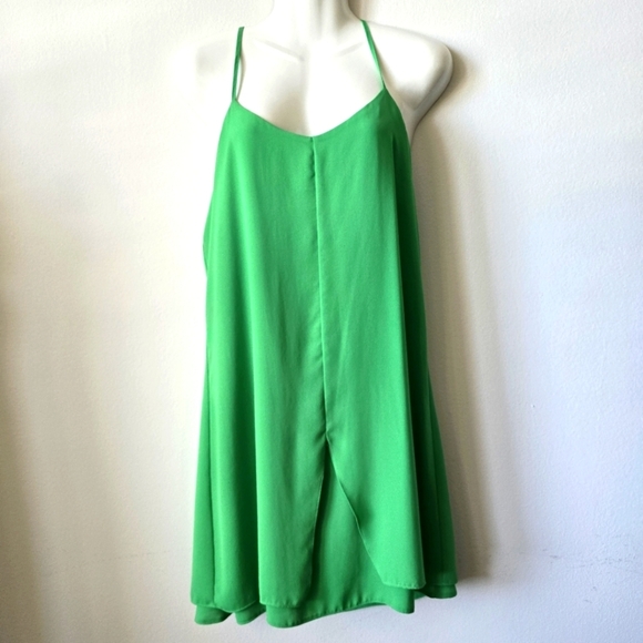 TopShop Green Strappy Dress size 6 - Picture 1 of 5